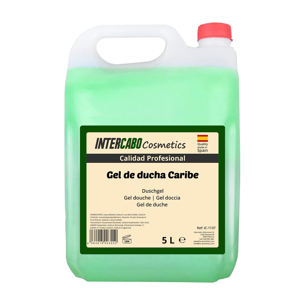 Intercabo Cosmetics Duschgel Karibik mit Granatapfel - 5L Kanister