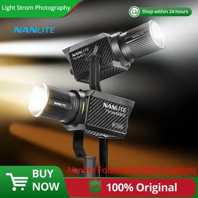 Nanlite Forza 60 II / 60B II Bi-Color LED Light FM Bowens Adapter And standard reflector for Film Broadcast Video production