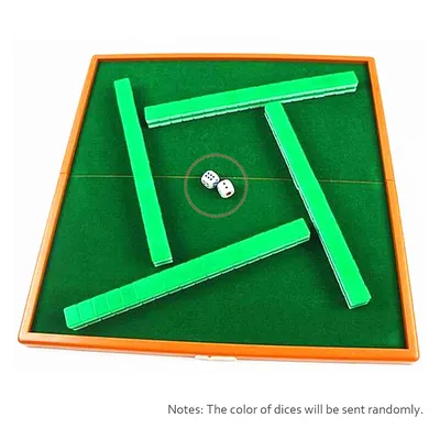 Mahjong Set with Folding Mahjong Table Portable Mah Jong Game Set For Travel Family Leisure Time Indoor Entertainment Acces