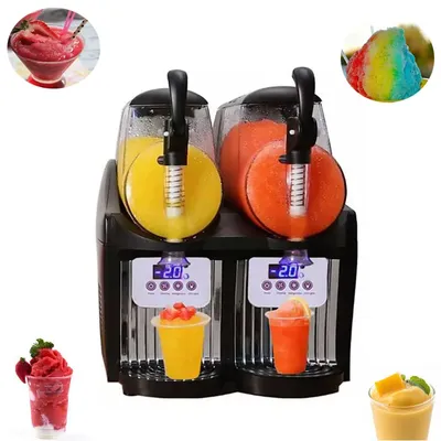 Two Cylinder Slush Machine Commercial Industrial Snow Melting Machine 110v 220v Cold Drink Machine