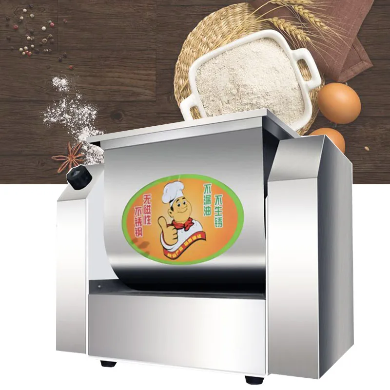 Electric Dough Kneading Machine Flour Mixers Commercial Food Spin Mixer Stainless Steel Pasta Stirring Making Maker