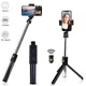 Mini selfie stick Bluetooth wireless pieghevole 3 in1 con otturatore mini treppiede retrattile remoto monopiede per iPhone Xiaomi Huawei