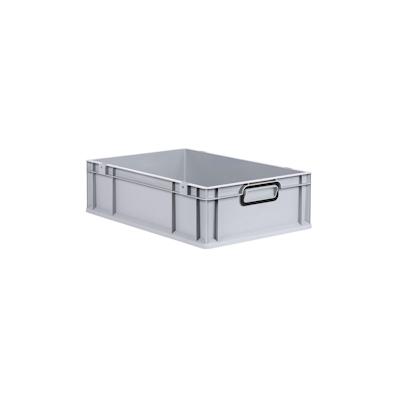 Proregal Eurobox NextGen Color, HxBxT 17x40x60cm, 34 Liter, Griffe schwarz zu, Grau, Eurobehälter, Transportbehälter Image
