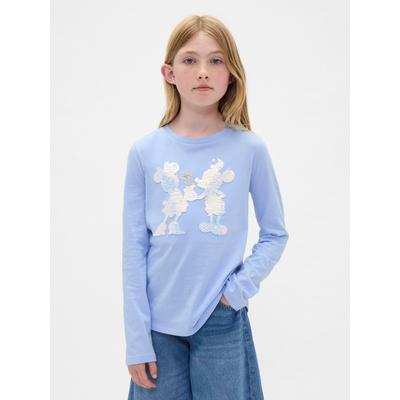 Gap Blue And Disney Relaxed Flippy-Sequin Graphic T-Shirt