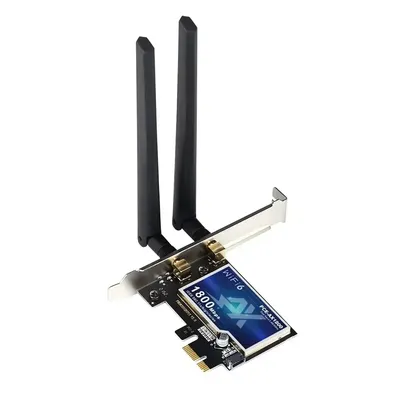 1800Mbps WiFi 6 PCIe Adapter AX1800 Wireless Desktop PCIe Adapter BT5.2 802.11AX Dual Band 2.4G/5G WiFi Card For Win10/11