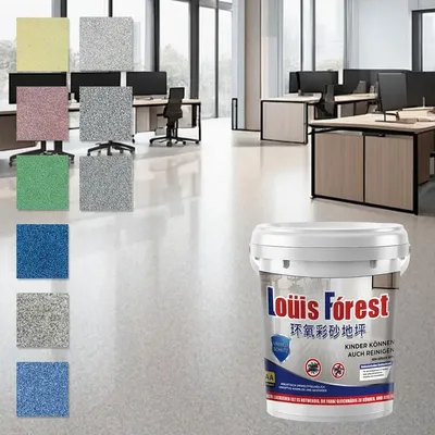 High-Gloss Marble Effect Epoxy Floor Coating, Waterproof Floor Paint, Marble Garage Paint Waterproof Water-Based Epoxy Coating
