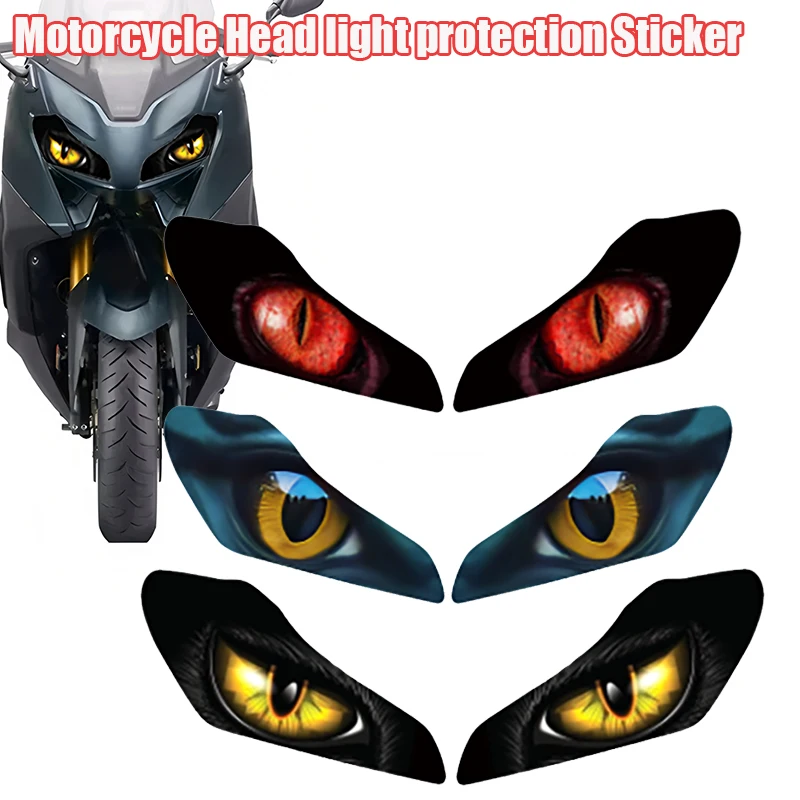 Für Yamaha TMAX 560 2022 2023 Tmax 560 Motorrad Zubehör Front Verkleidung Scheinwerfer Schutz Aufkleber Kopf licht schutz Aufkleber Image