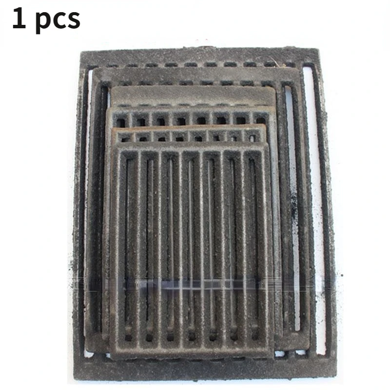 1PC gusseisen platz rost herd bottom grill rost für kessel Hohe temperatur beständig boden armaturen zubehör Image