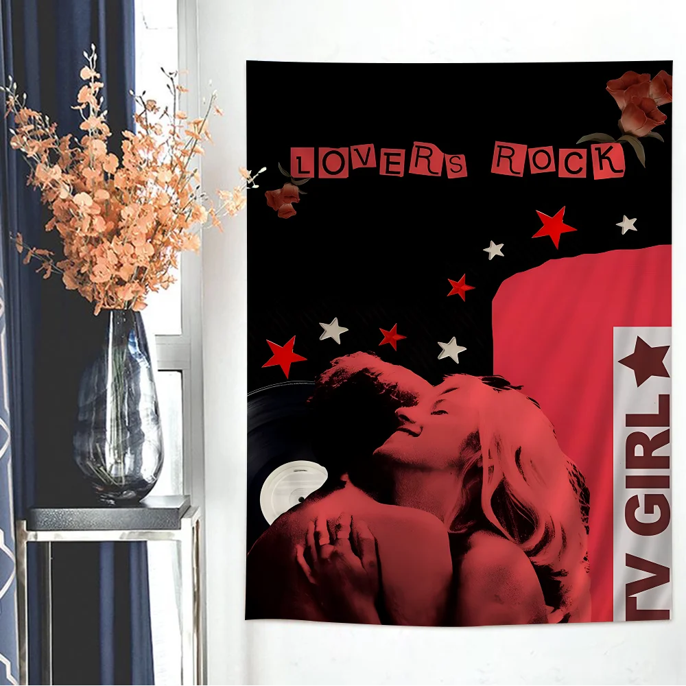 TV Mädchen 3D Wandteppich Wandteppich Günstige Hippie Wandbehang Böhmische Wandteppiche Mandala Home Decor Wandteppich Zimmer Wandteppich Image