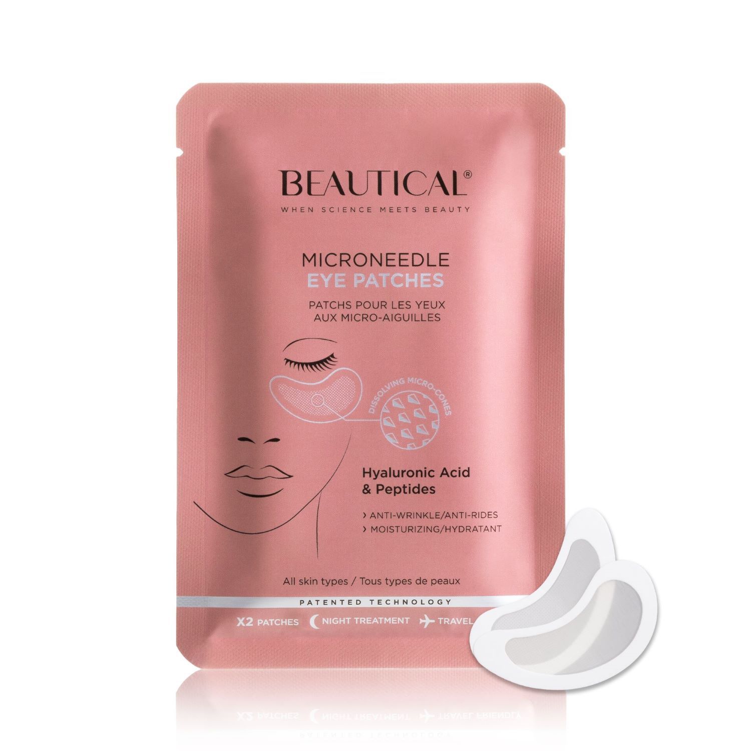 BEAUTICAL Patches Occhi con Microaghi 2 pz Maschera