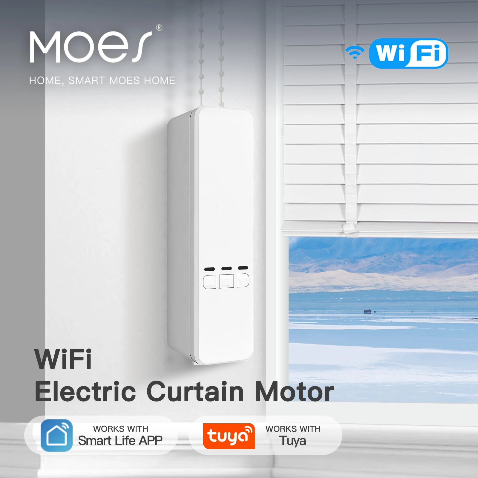Moes Tuya Wifi Smart Motor Elektro kette Rollos Schatten Shutter Drive RF Remote Kit Smart Life App über Alexa/Google