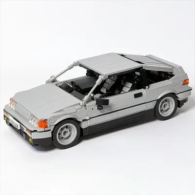 MOC Honda CR-X Speed Champion Super Racing Technologie Modell Bausteine Bildung Bausteine Spielzeug Jungen Weihnachten Geschenk Image