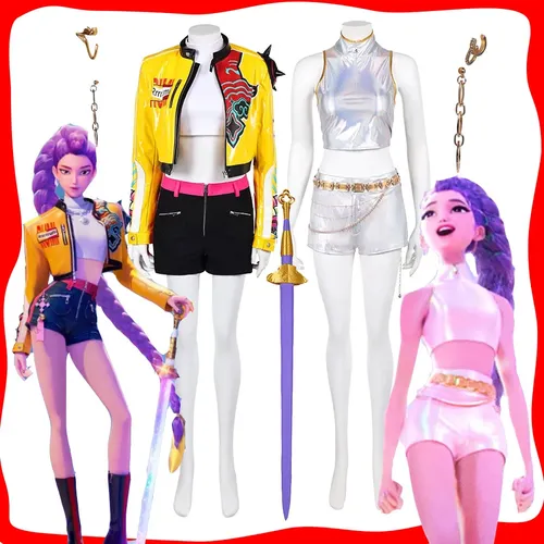 Rumi KPOP Démons Hunter Cosplay déguisement pour femmes filles groupe scène Roleplay uniforme vêtements Halloween carnaval Costume