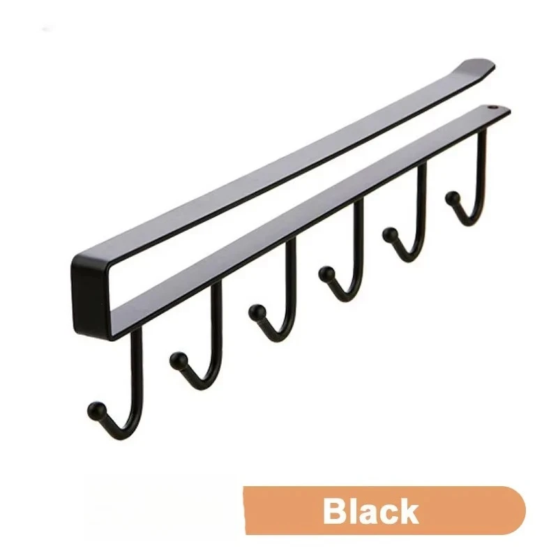 Kaffeetasse Becherhalter Schwarz Weiß Haken Regal Multifunktions Küchenschrank Kleinigkeiten Organizer Aufbewahrung Aufhänger