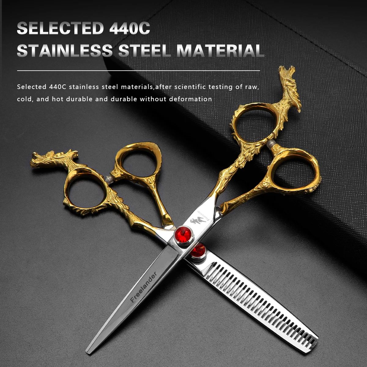 Schere für dünner werdendes Haar, 15,2 cm, Haarausdünnung, Schneidemaschine, Friseurschere, Haarschere, Effilierschere, Friseurschere Image