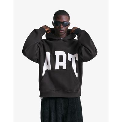 Bershka Printed Hoodie Men M Black