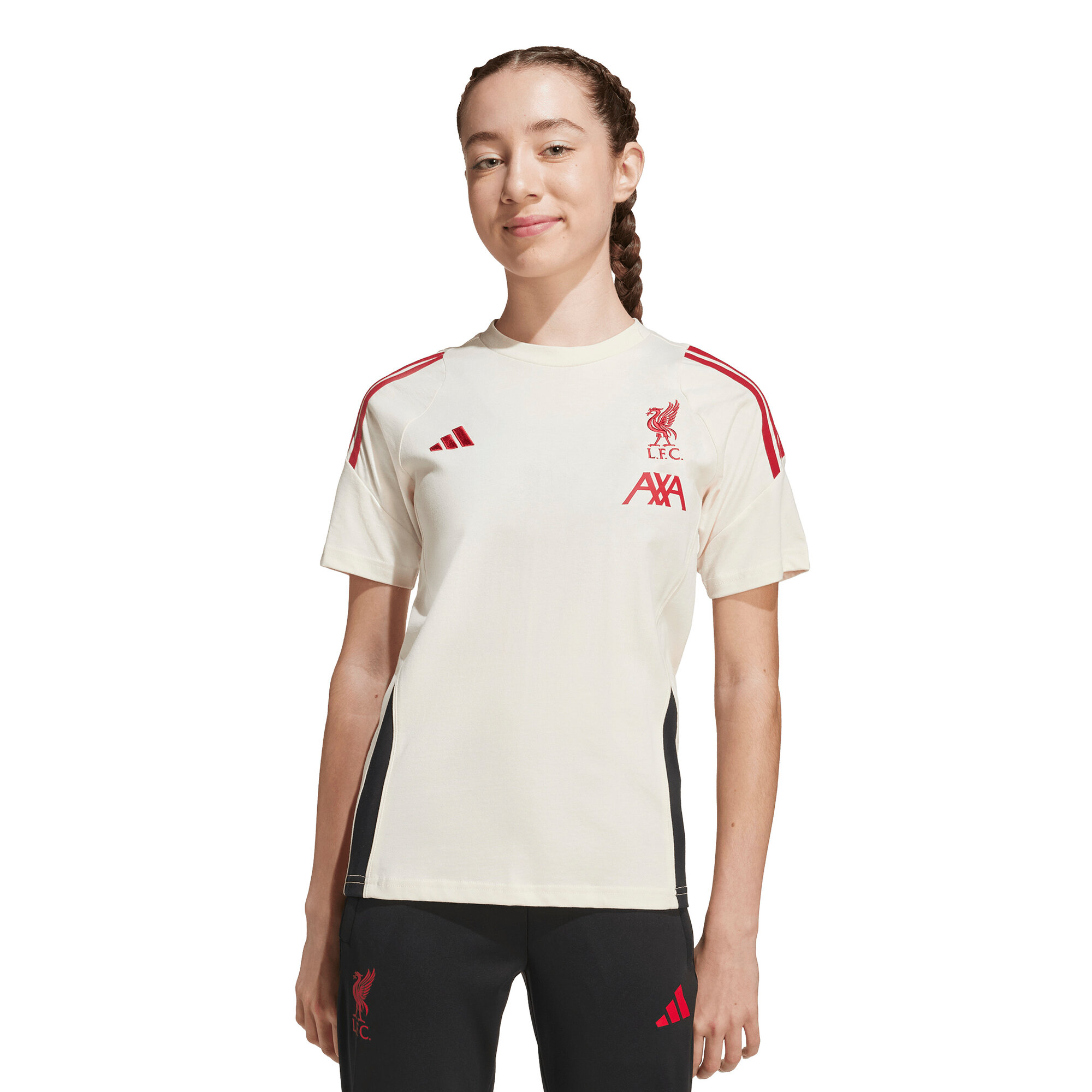 Liverpool adidas Trainings-T-Shirt – Weiß – Kinder Image
