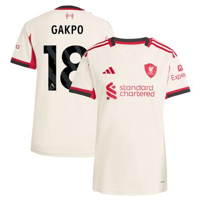 Liverpool adidas Auswärtstrikot 2025-26 - Damen mit Aufdruck Gakpo 18 Image
