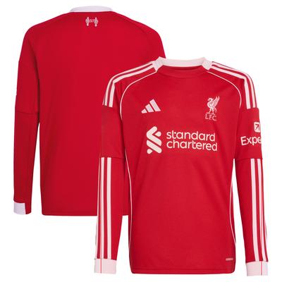 Liverpool adidas Home Shirt 2025-26 – Kinder – Langarm Image
