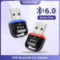 Adattatore USB Bluetooth 6.0 Dongle Bluetooth 5.4 per PC Windows 11/10/8.1 Trasmettitore ricevitore Bluetooth per tastiera/mouse