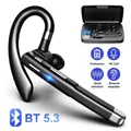 Auricolari Bluetooth V5.3 con microfono HD Cuffie da lavoro wireless Cuffie Bluetooth stereo HIFI con riduzione del rumore a mani libere