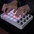 Controller MIDI wireless Pad MIDI USB portatile Bluetooth con 16 pad MPC, ripetizione note, pulsanti a livello intero