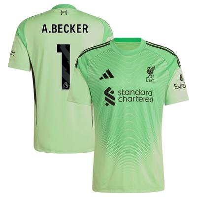 Liverpool adidas Torwart-Heimtrikot 2025/26 – Kinder - Langarm mit Aufdruck A.Becker 1 Image