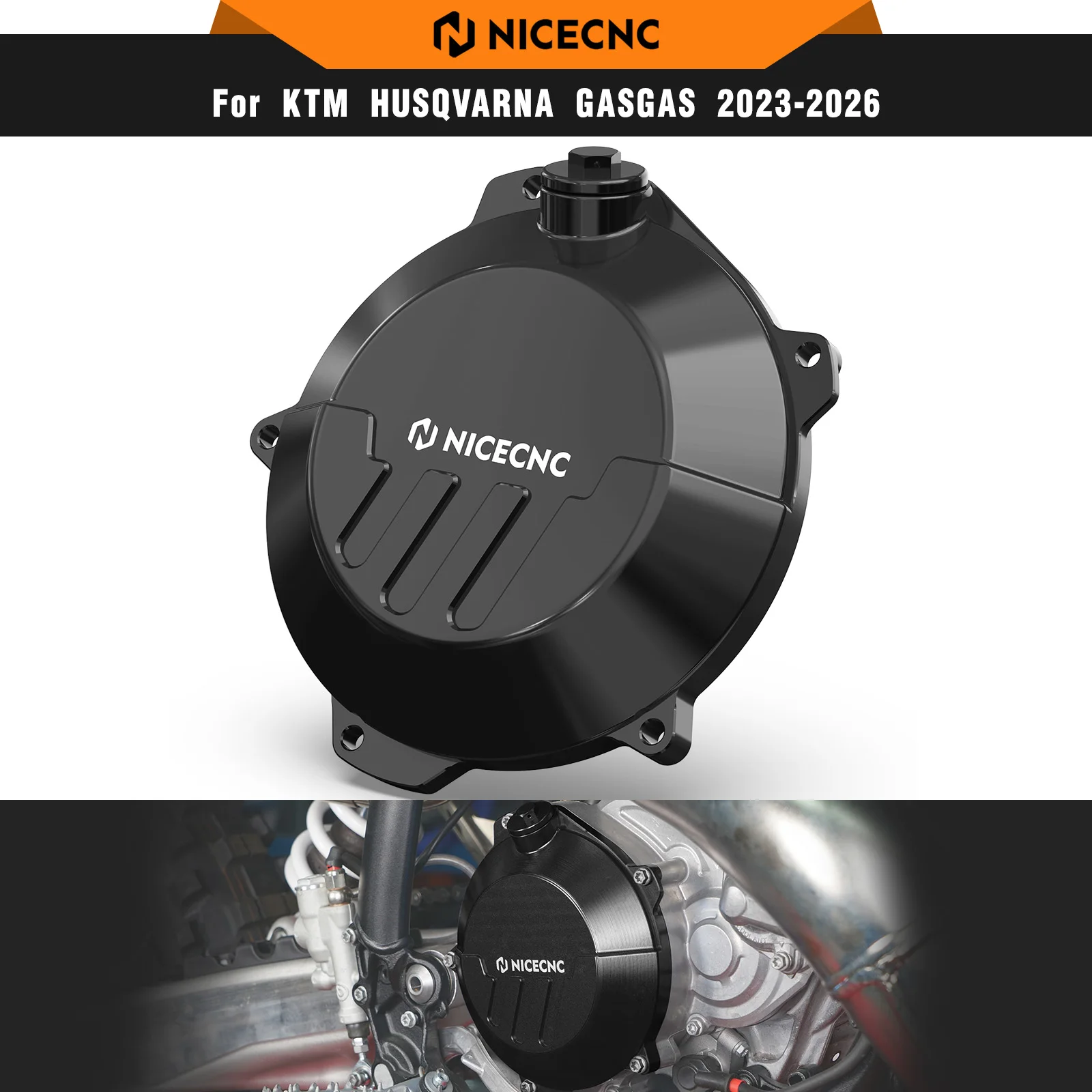 NICECNC Per KTM EXC 300 XCW 250 SX 250 2024 2025 Protezione Rinforzata Coperchio Frizione Per Husqvarna TE 300 TE 250 GasGas EC 300 EC 250