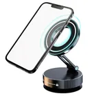 Supporto magnetico per telefono con ventosa a vuoto super resistente 360 ° Supporto per telefono per auto pieghevole regolabile girevole Supporto per telefono per auto