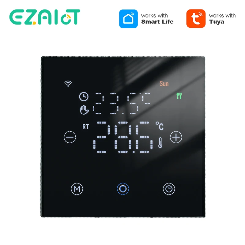 Tuya Smart Home WiFi Thermostat Gaskessel/Wasser/Elektrische Fußbodenheizung Temperatur Fernbedienung Smart Leben Alexa Google Image