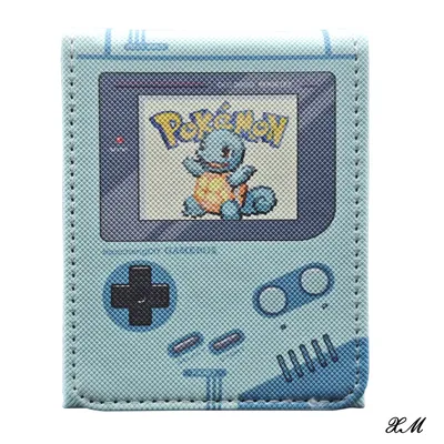 PKM PTCG Sammelkarte Squirtle Pixel Style Karte Aufbewahrungsbox Game Boy Anime Ptcg Flip Deck Case Spielzeug Geschenk Image