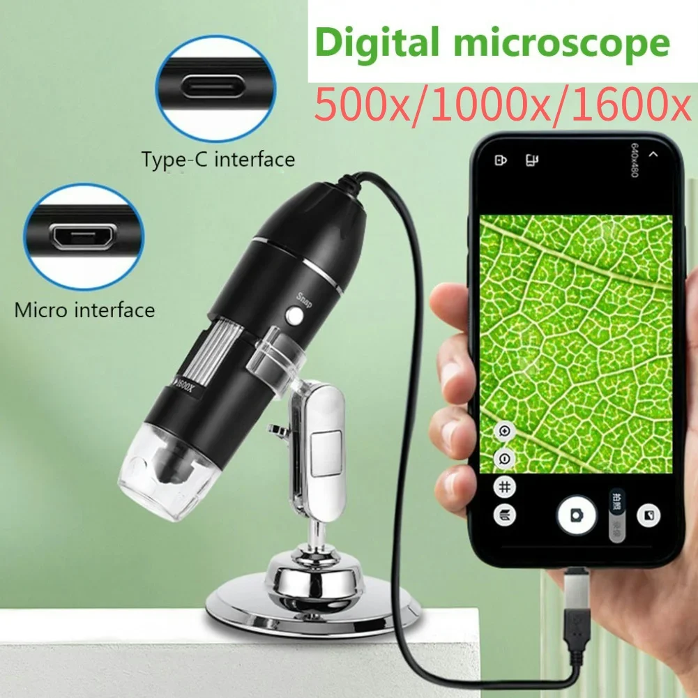 500x/1000x/1600x Digital mikroskop Handheld tragbare elektronische Mikroskop kamera USB LED Endoskop Zoom Lupe Image