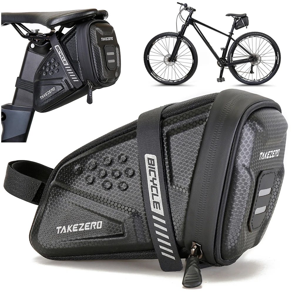 1L Fahrrad Tasche Wasserdichte Mountainbike Sattel Lagerung Sitz Hinten Werkzeug Tasche Fahrrad Sattel Tasche EVA Outdoor Radfahren Zubehör Image