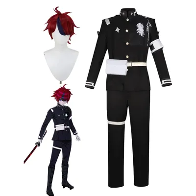 Spiel HUNDRED LINE Sumino Takumi Cosplay Kostüm Perücke Karneval Outfit Erwachsene Phantasie Party Anzug Image