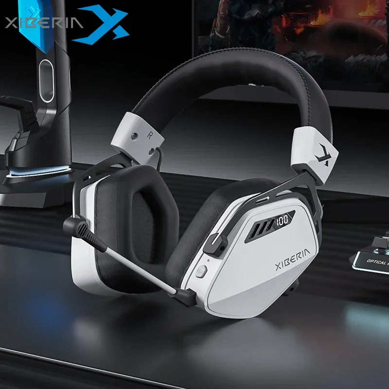 XIBERIA K03S Pro Drahtlose Headsets Gamer 2,4 GHz 4 Modus 7.1 HiFI Surround Sound Gaming Kopfhörer 2000 mAh Batterie Niedrige Latenz IEM Image