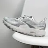 Original Brooks Cascadia 18 Herren-Laufschuhe, weiß, grün, modisch, atmungsaktiv, rutschfest, verschleißfest, Sportschuhe für den Außenbereich