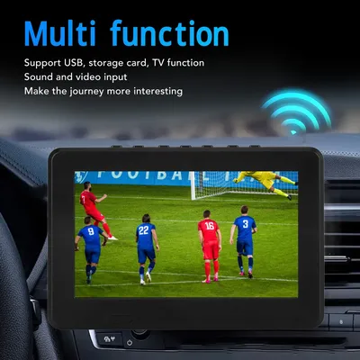 Portable Digital TV 7 Inch ATSC USB Storage Card TV Function Rechargeable 1080P LED Digital Television Portable LED Digital TV