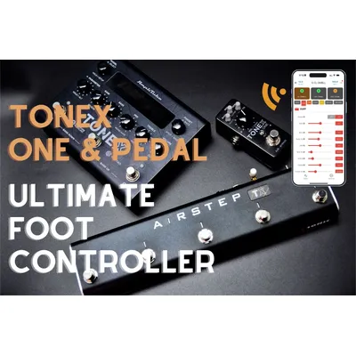 XSONIC AIRSTEP TX, TONEX ONE & PEDAL Footswitch, 2 Control Modes(Preset Mode and Effect Mode), 2 Expression Pedal Inputs, Custom
