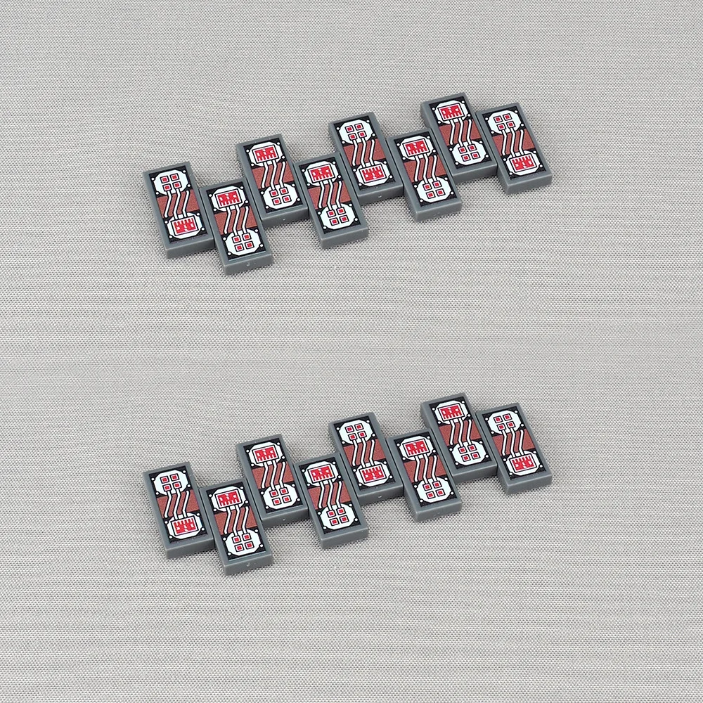 MOC 10PCS Gedruckt 3069 Schaltung Chip Diagramm Muster Bausteine 3069pb Elektrische Dekoration Bord Ziegel Partikel Spielzeug Geschenke Image