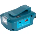 Adaptateur de source d'alimentation pour batterie Makita 18V vers DC 12V 3A et PD 22,5W QC 3.0 USB USB C et lampe de travail