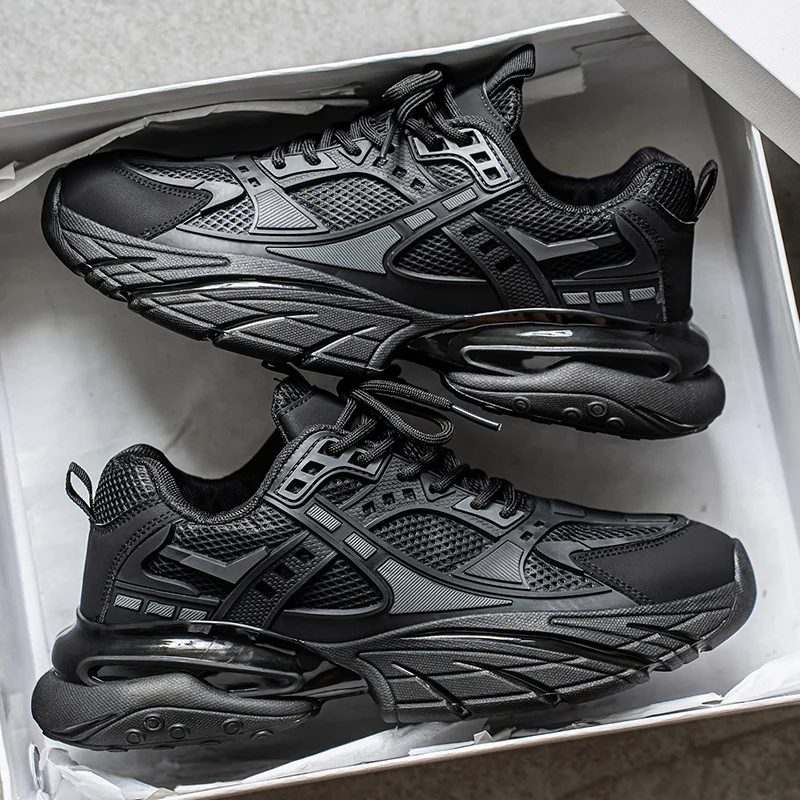 Koreanische leichte Freizeitsportschuhe für Herren, vier Jahreszeiten, weiche Sohle, rutschfeste, atmungsaktive Outdoor-Laufschuhe, modische Studenten-Turnschuhe Image