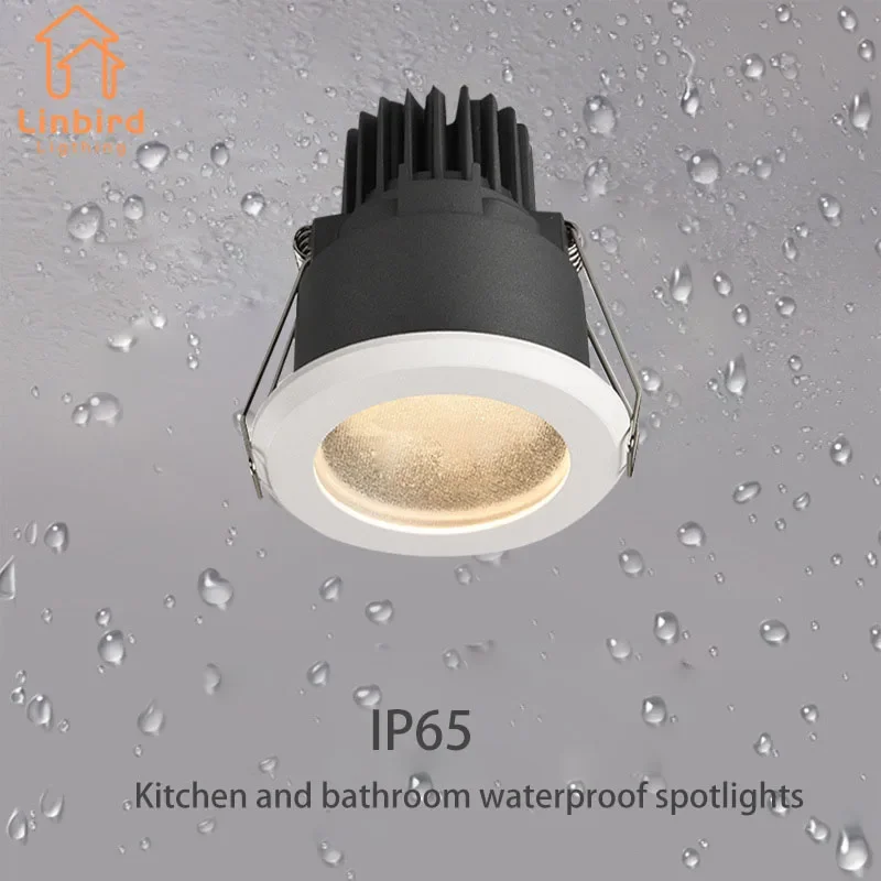 Projecteur Led étanche intégré cuisine salle de bain salle de douche Ip65 Anti-buée Anti-éblouissement plafonnier pour salle de bain cuisine
