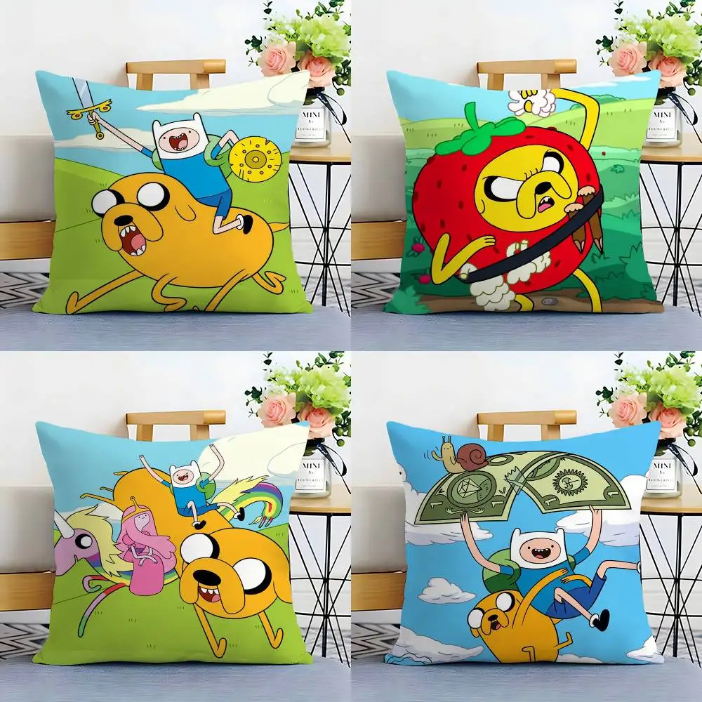 Cartoon A-AdventureS Zeit Kissenbezug Sofa Wohnzimmer Schlafzimmer doppelseitiger Druck Quadratisches Kissen Nickerchen Zeit Kissenbezug Image