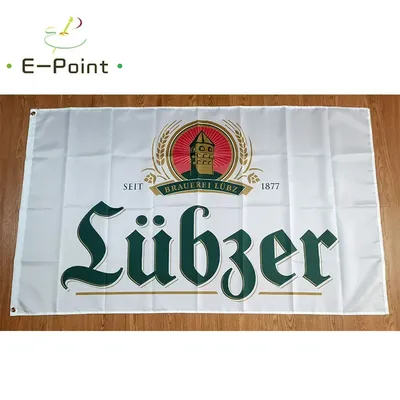 Brauerei Lubz Beer Flag 3ft*5ft (90*150cm) Size Christmas Decorations for Home Flag Banner Indoor Outdoor Decor BER38