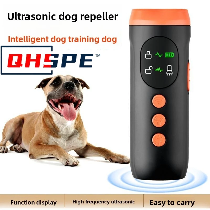 Ultraschall-Hundeabwehrgerät – leistungsstarker Anti-Bell-Trainer mit großer Reichweite, Haustierabschreckung für den Außenbereich für kleine Hunde Image
