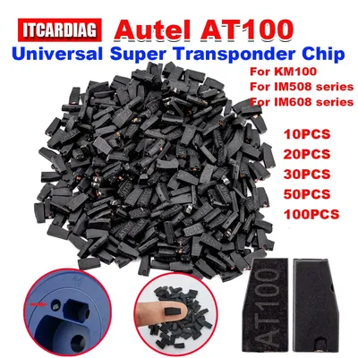 AUTEL AT100 Super Transponder Chip for IM508 IM608 Series KM100 Autel Key Programming Tools Programmable with XP200 XP400 PR