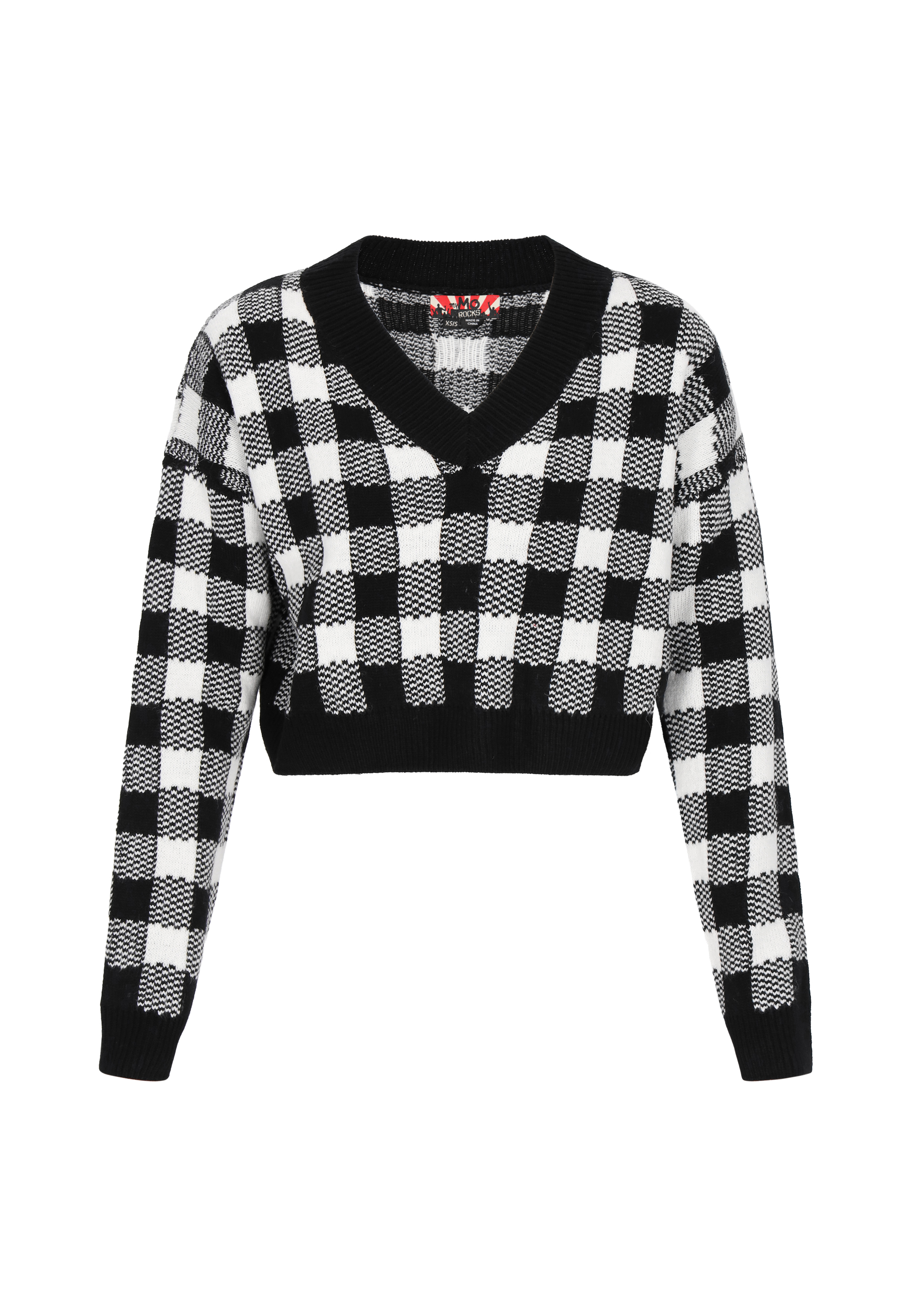 Mymo Pullover Frauen schwarz-weiß Image
