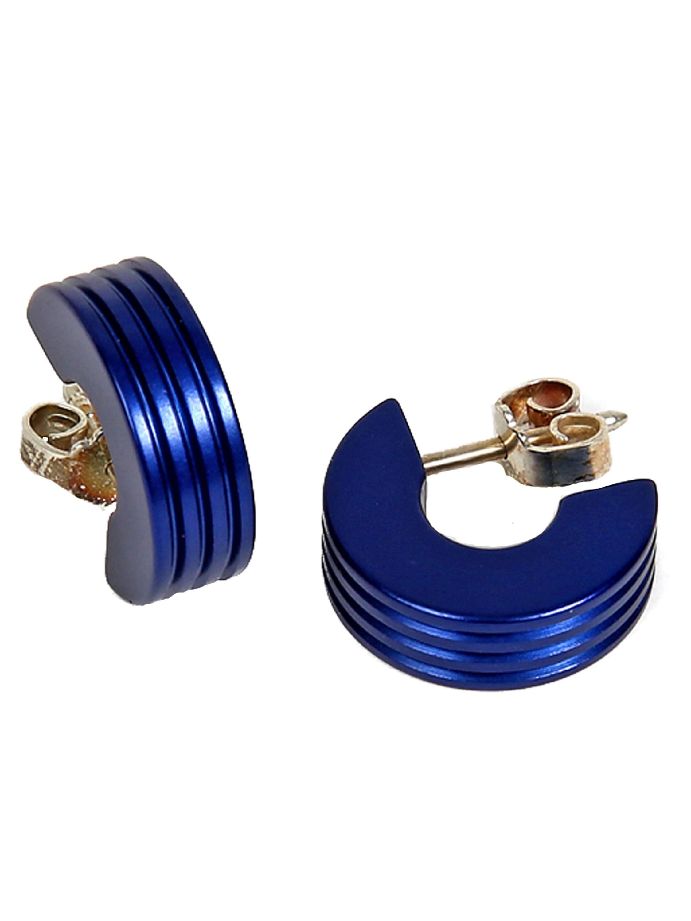 DeMarie Ohrringe eloxiertes Aluminium blau Image