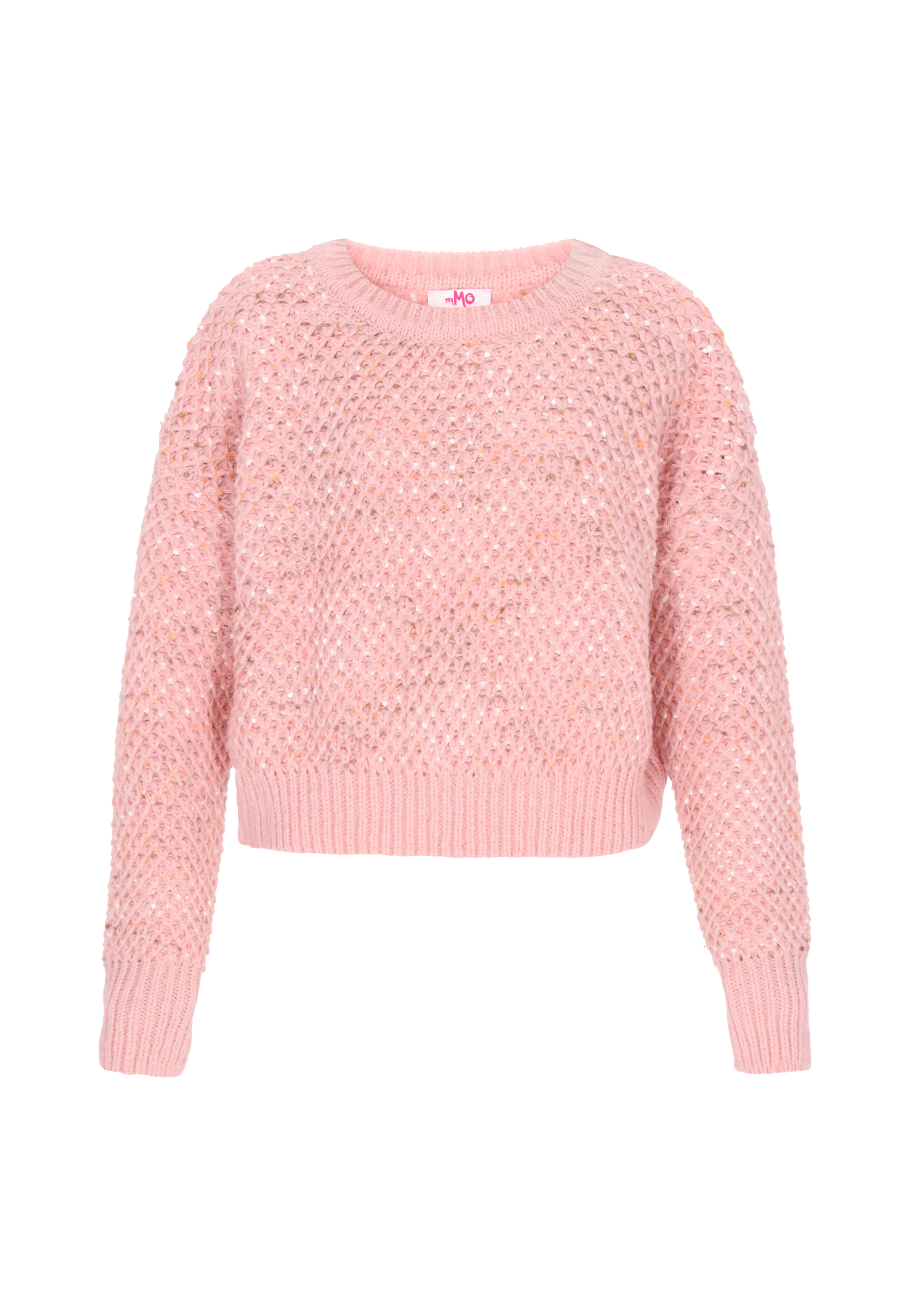 Mymo Pullover Frauen rosa Melange Image