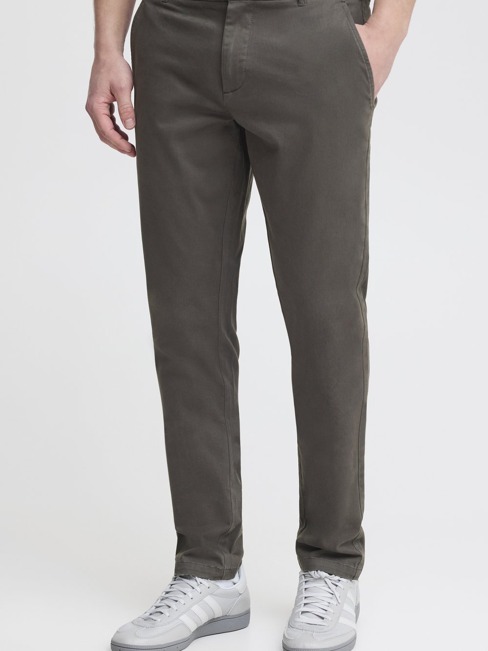 Solid Chinohose Herren grau, 34-34 Image